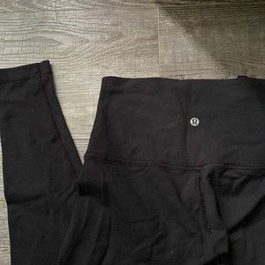 High Waisted Black Full Length Lululemon Leggings